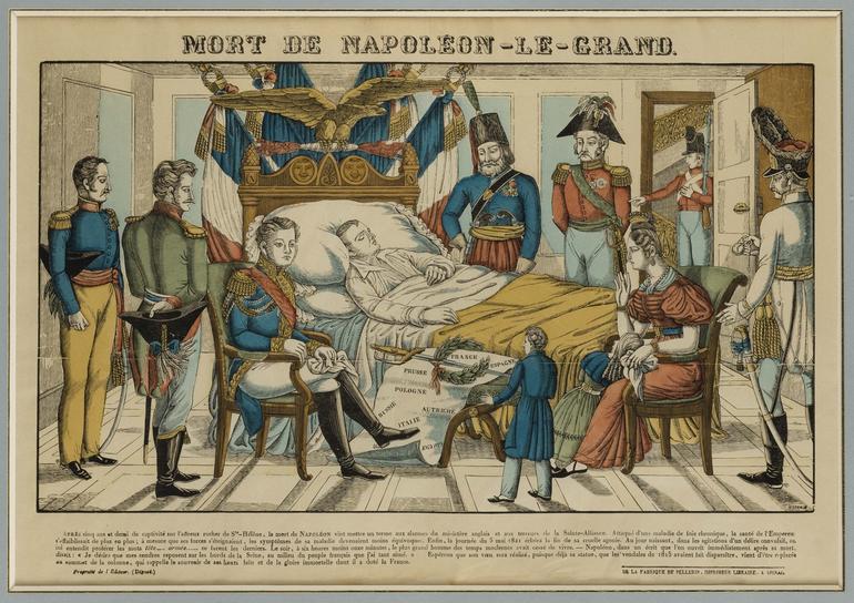 mort de Napoléon le Grand image d'Epinal