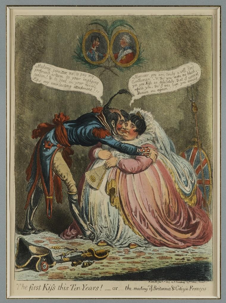 gravure James Gillray the first kiss this ten years